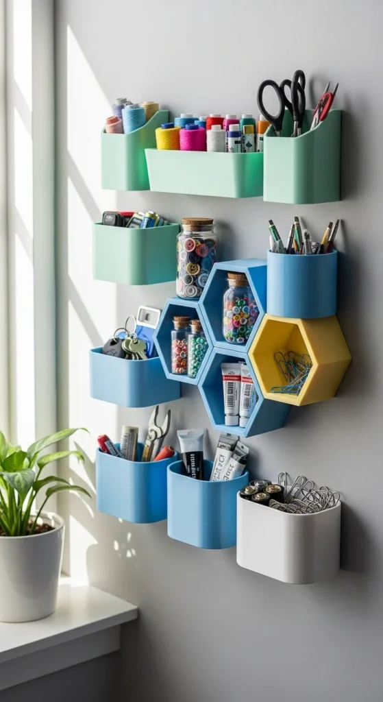 Wall-Mounted Storage Bins