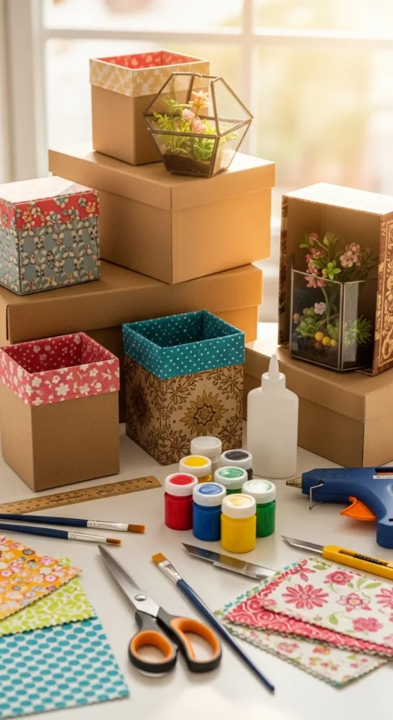 cardboard box crafts