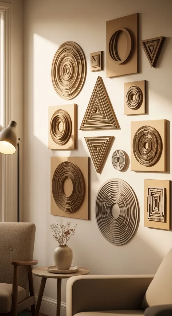 cardboard wall decor crafts