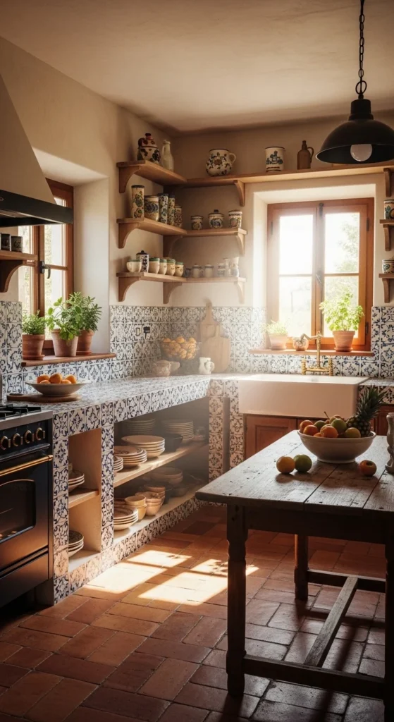 how to decorate a Mediterranean kitchen