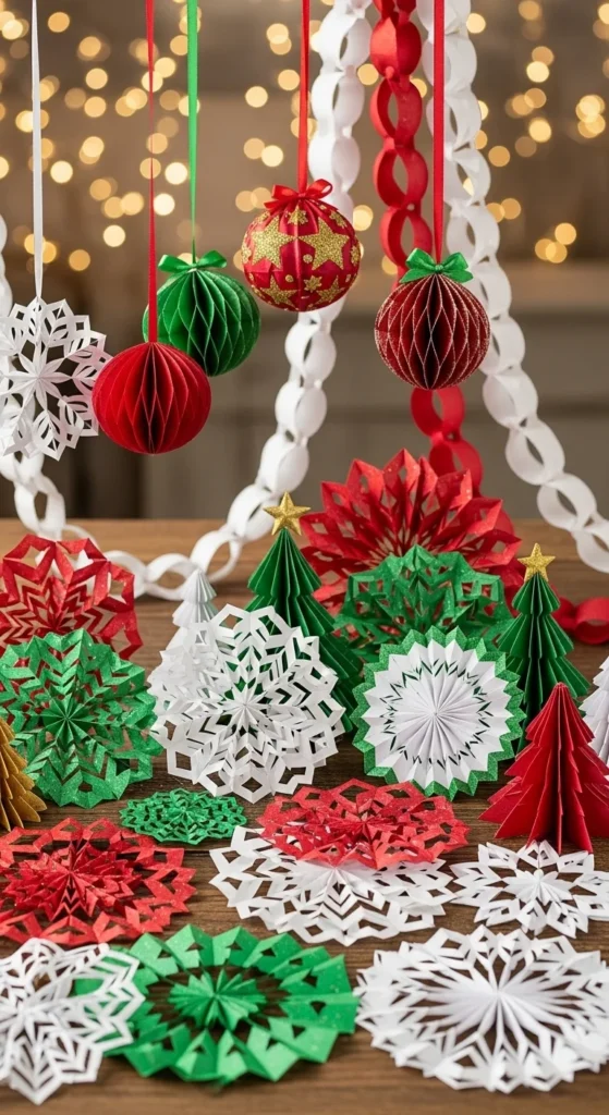 paper christmas crafts