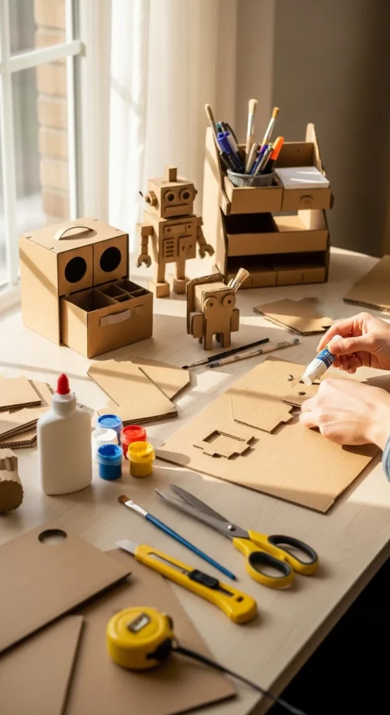 recycled cardboard crafts