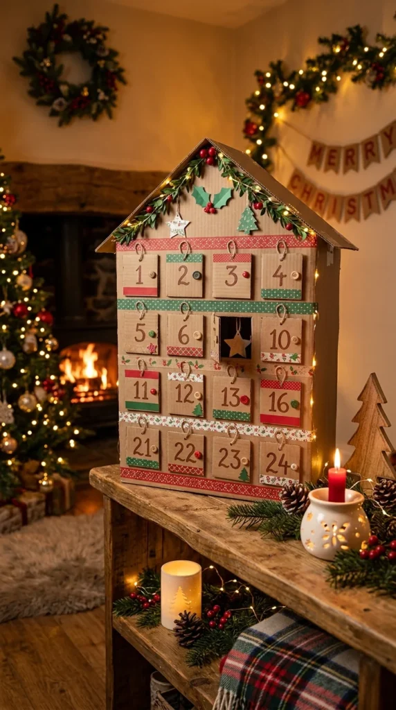 Cardboard Advent Calendar Board