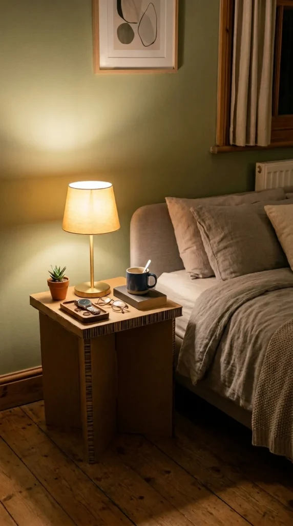 Cardboard Bedside Table