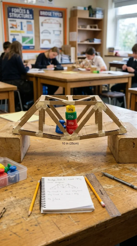 Cardboard Bridge Model