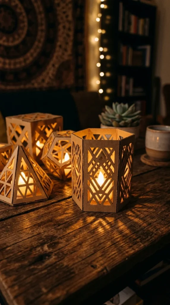 Cardboard Candle Holders