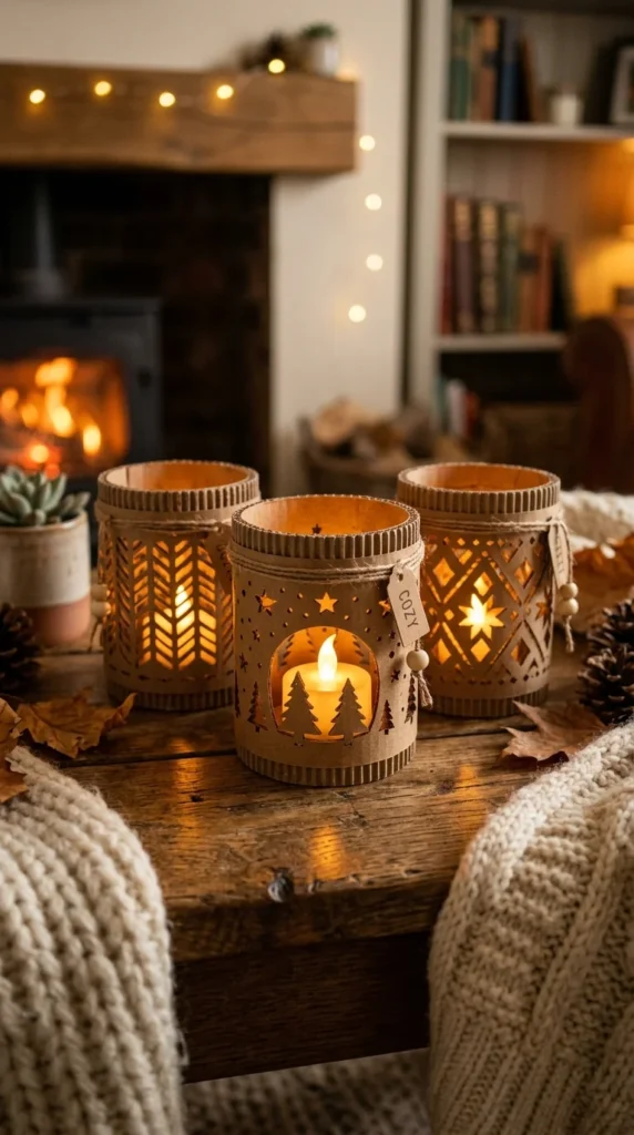 Cardboard Candle Holders