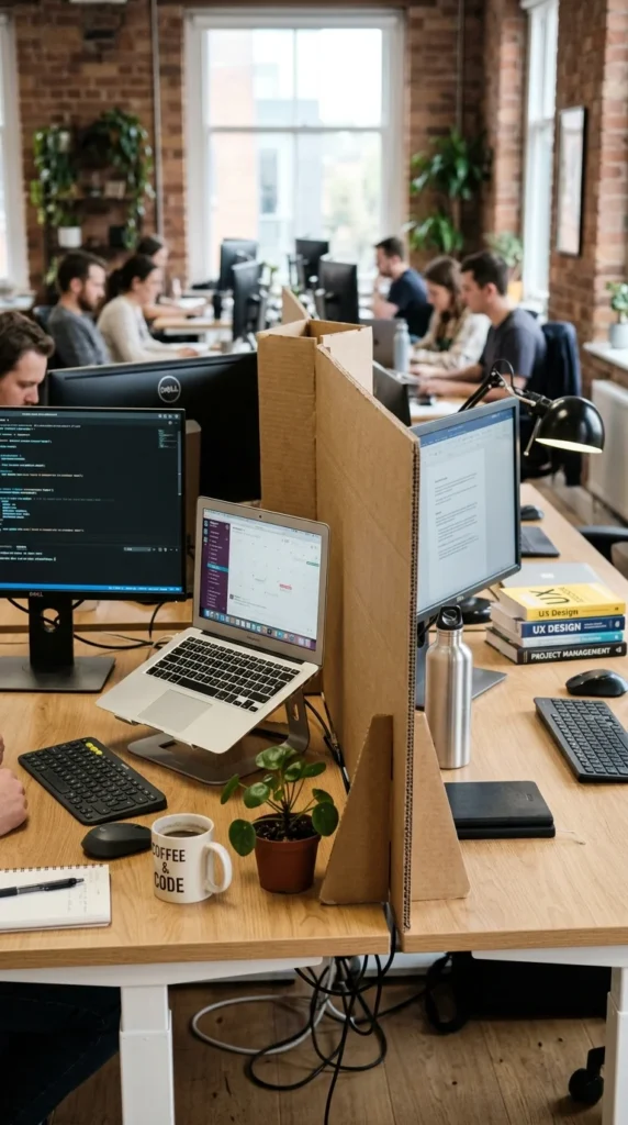 Cardboard Desk Divider Screen