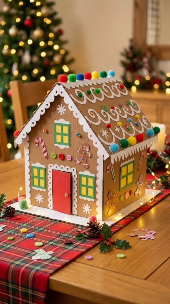 Cardboard Gingerbread House
