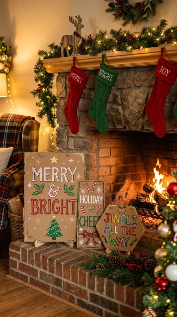 Cardboard Holiday Sign Boards