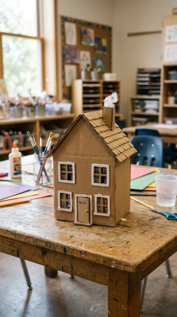 Cardboard House Model