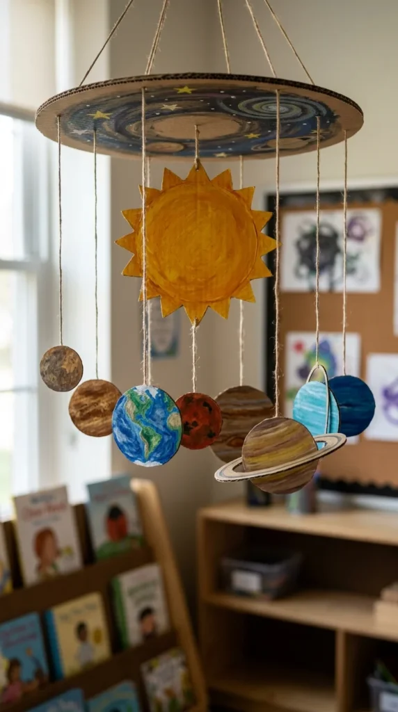 Cardboard Solar System Model