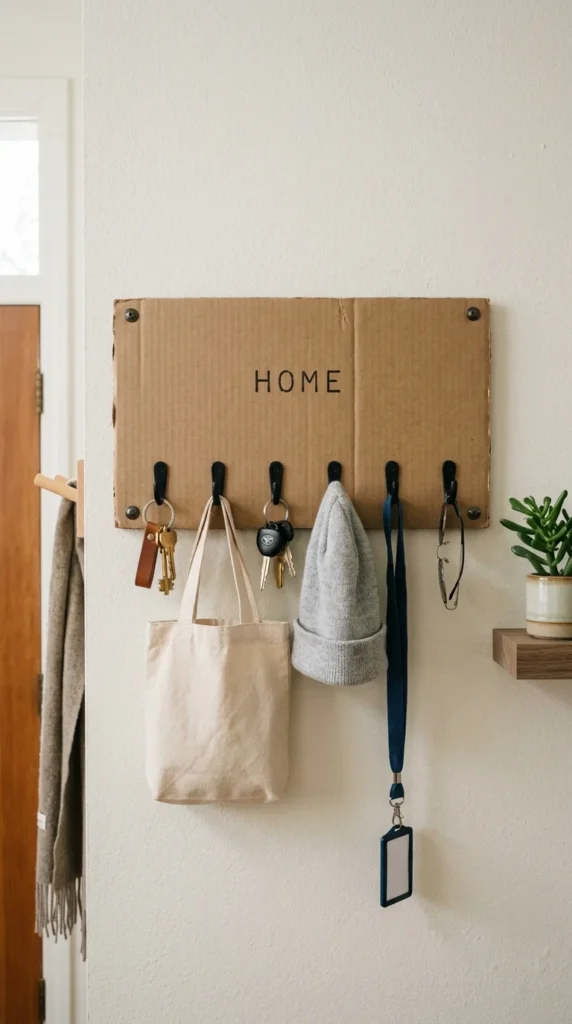 Cardboard Wall Hooks Board