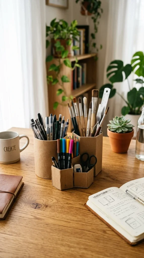 Desk Pen Holder Set