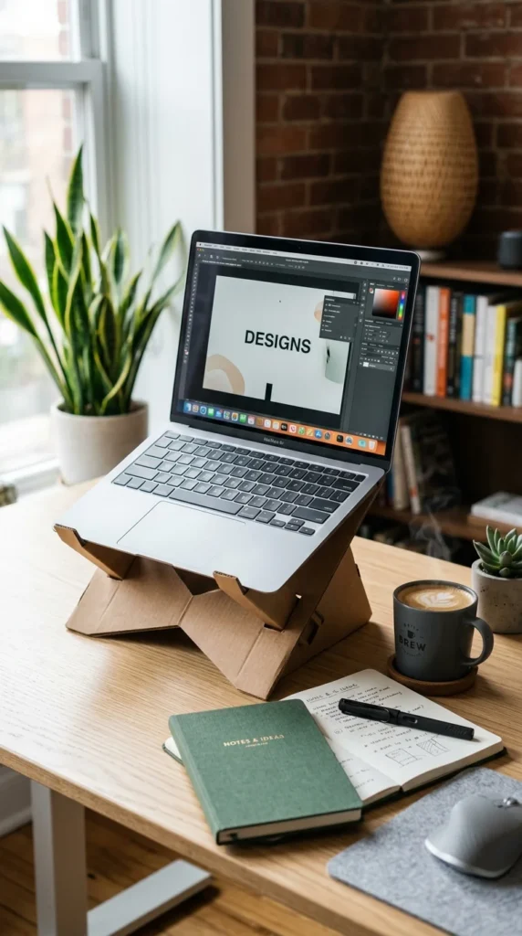Foldable Cardboard Laptop Stand