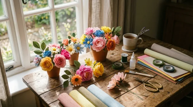 How to Make Paper Flowers for Beautiful Handmade Decor