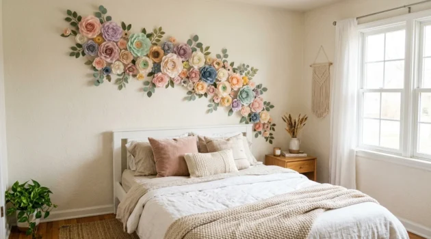 How to Make Paper Wall Decor for a Budget-Friendly Room Refresh
