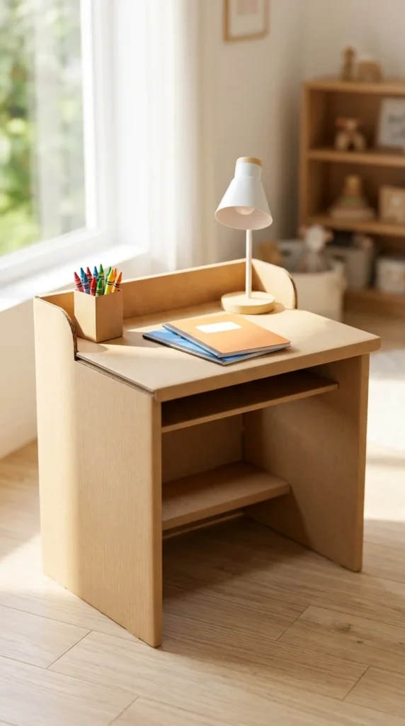 Kids Cardboard Study Desk