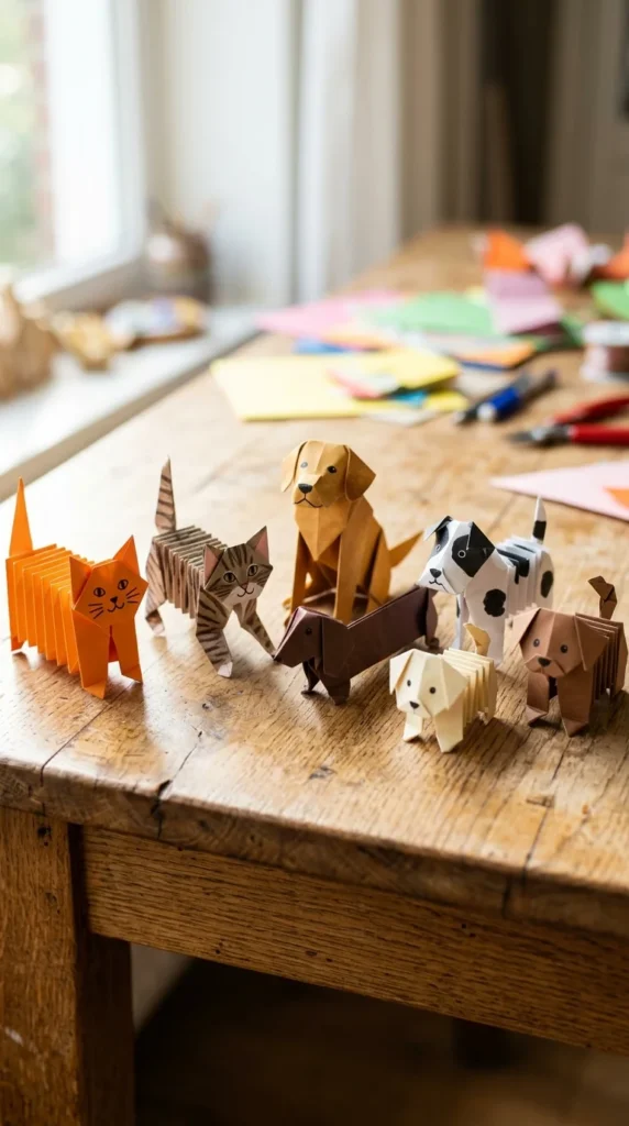 Paper Accordion Animals