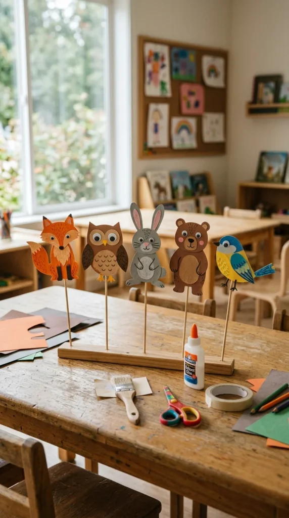 Paper Animal Puppets