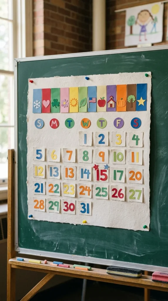 Paper Classroom Calendar