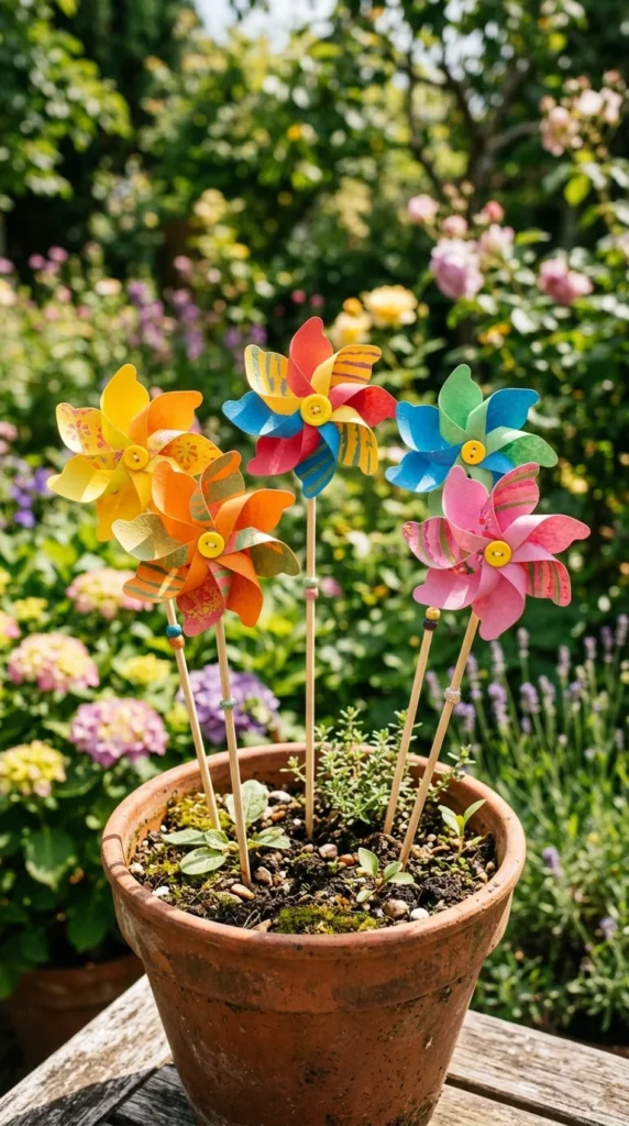 Paper Pinwheel Flowers