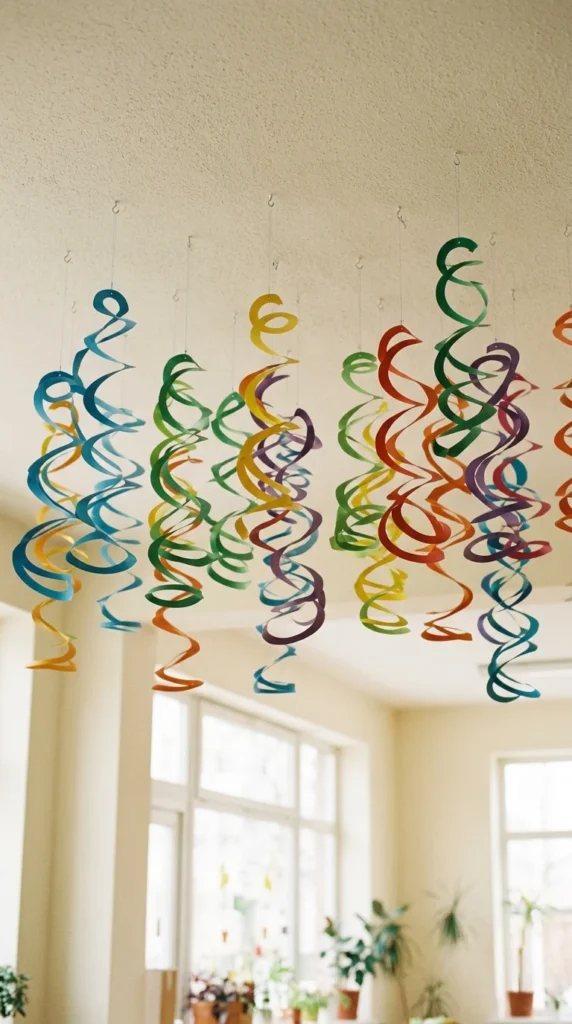 Paper Spiral Mobiles