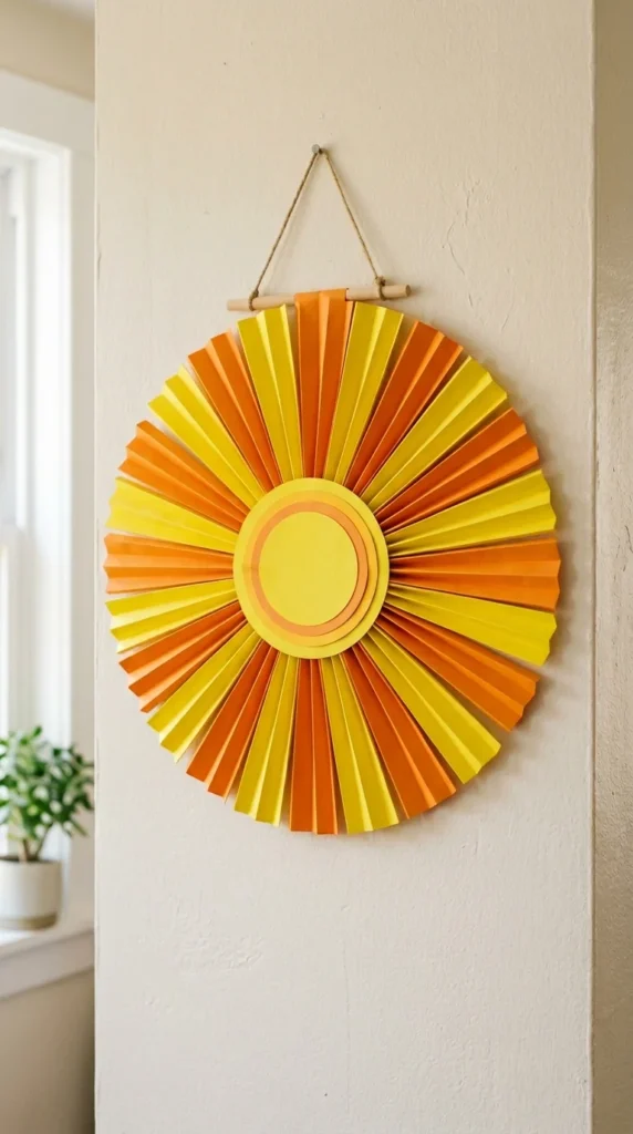 Paper Sun Wall Hanging