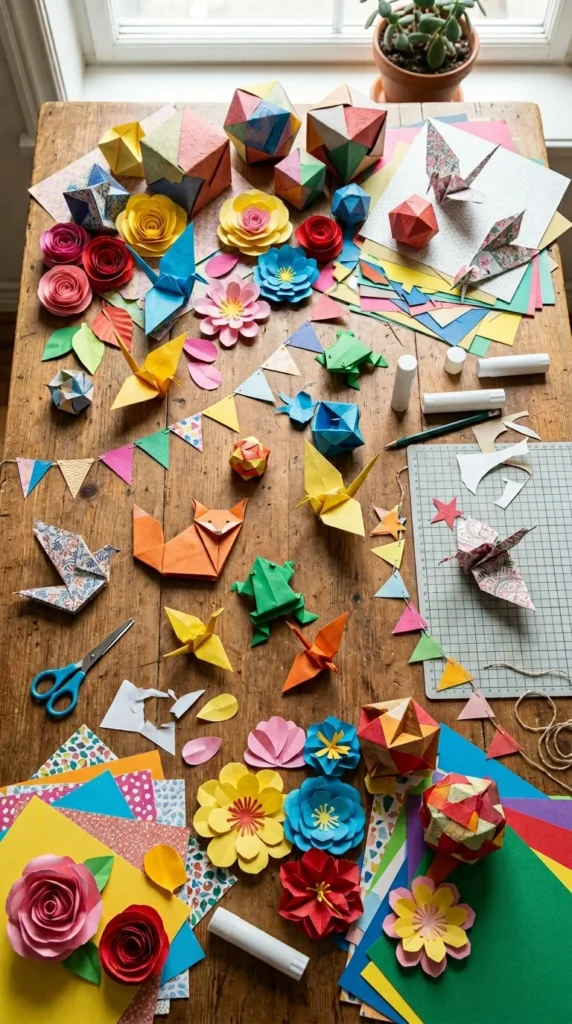colored paper crafts