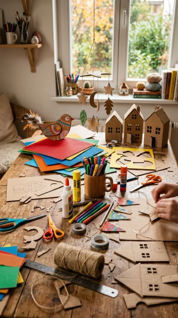 how to make cardboard crafts