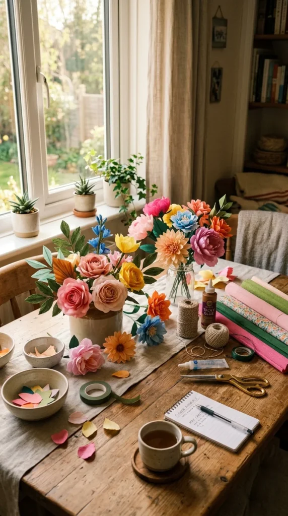 how to make paper flowers